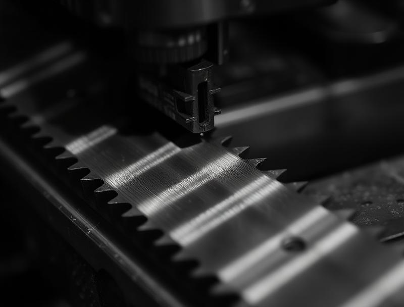 Cold saw blade cutting steel with a clean burr-free finish